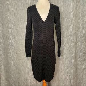Cache’ textured knit V neck dress